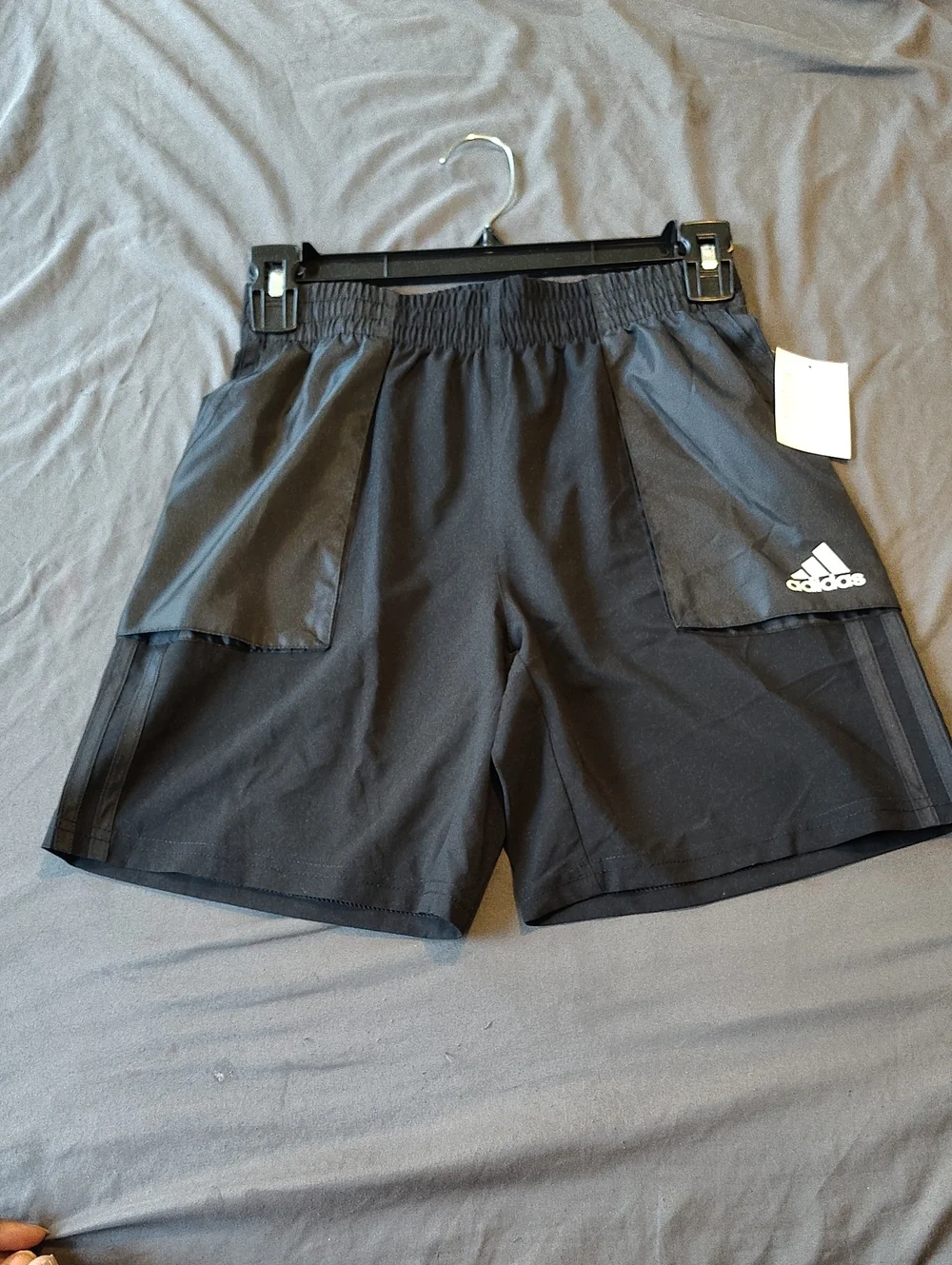 Adidas Youth Woven Shorts in classic black Size 10/12. New with sample Tags
